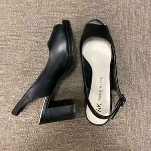 Anne Klein peep toe sling backs